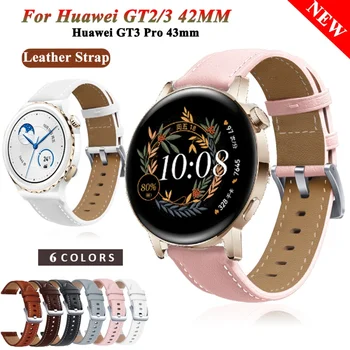 20 mm, Usnjenih Trakov Trak Za Huawei Watch Gt2 GT 3 42mm Watchband Čast Magic2 GT3 Pro 43mm Manšeta Zamenjava Zapestnica