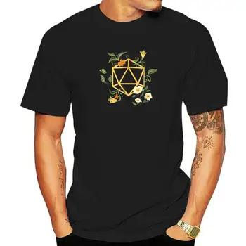 Geeky Polyhedral D20 Kocke Nastavite Rastlin Nerdy T-Shirt Camisas Moški Modni Moški Tshirts Bombaž Vrhovi Majica Normalno