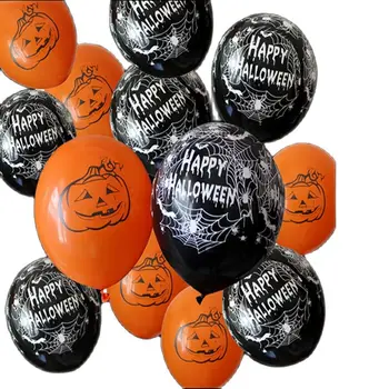 15pcs/lot 12 Palčni 2.8 g Halloween Buče Latex Balon Party Baloni Black Orange Otroci Igrače
