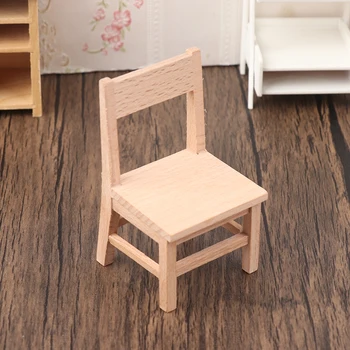1/12 Lutke Miniaturni Stol Model Pohištvo Oprema Za Lutke Hiša Dnevna Soba Dekoracijo Otroci Pretvarjajo, Igra Igrače