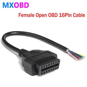 Brezplačna Dostava za 30 CM OBD2 16Pin Ženski Konektor Za začetek OBD Kabel usb OBDII OBD-ii ODB2 16 Pin OBD 2 Adapter Vroče Prodaje