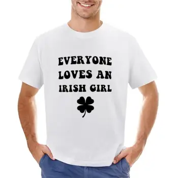 vsakdo ljubi irsko dekle EssentialStickers T-Shirt znoj plain majica črne majice s kratkimi rokavi moški moški t-shirt bombaž posadke vratu tshirt