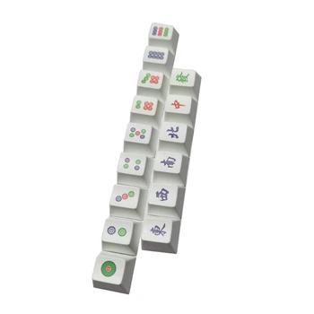 Mahjong Temo PBT Keycaps 15PCS OEM Za Mehansko Tipkovnico Keycap DIY