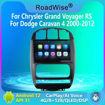 8+256 Android 12 avtoradia Za Grand Voyager RS Dodge Caravan 4 2000 - 2012 Carplay Večpredstavnostna 4G Navi Wifi GPS DVD-2 Din Stereo