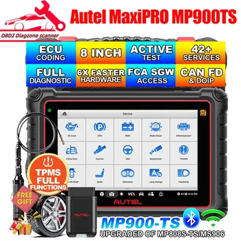 2024 Autel MaxiPRO MP900TS MP900 TS OBD2 Diagnostični Optičnega TPMS Programsko Kodiranje Orodja 8 inch 40 Storitev MaxiSYS MS906TS