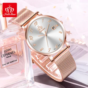 Usoda, Ljubezen blagovne znamke ure so preproste in modi diamond-nastavite Britanski ure nepremočljiva ženske ure