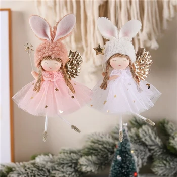 NOVA Božič Angel Doll Novo Leto Božično Dekoracijo za Dom Angel Obesek Božični Okras Božič Darilo Novo Leto 2023 Navidad