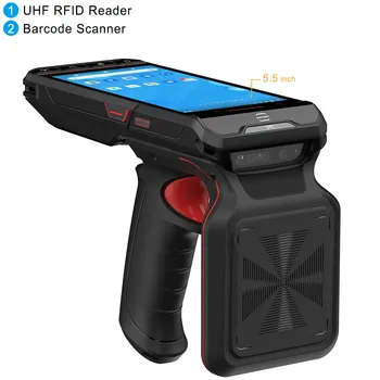 Vse v Enem UHF RFID Bralnik, Ročni PDA Android aplikacije za branje črtne kode Mobilnih Podatkov Terminal MT6762 Okta Core, 4 GB, 64 GB Android 4G Lte