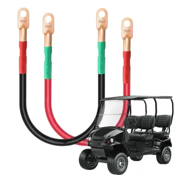 Baterija Priključni Kabel Pozitivne Negativne Črno Rdeči Kabel Čisti Bakreni Kabel za Baterije Za EZGO TXT Golf Voziček 4 AWG 36V 48V