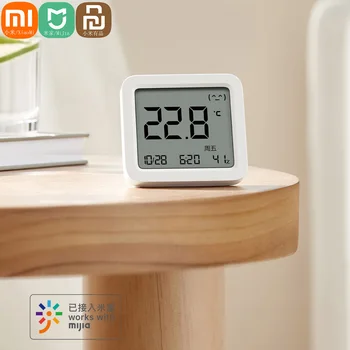 Xiaomi Mijia LCD Smart Bluetooth Termometer 3 Brezžični Električni Digitalni Higrometer Temperatura Vlažnost Senzor Z Mi Doma APP