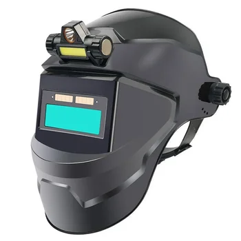 PC Varilne Maske Samodejno Spremenljivo Svetlobo Prilagoditev Velike Pogled Auto Temnenje maske za obraz za Obločno Varjenje, Brušenje, Rezanje Zaščito
