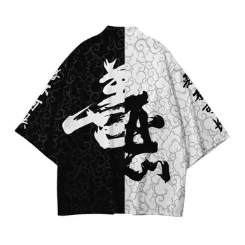 2023 Harajuku Haori Poletje Kimono Ulične Kitajski Stil Modni Samurai Cosplay Kostum Japonski Moški Kimono Yukata Ženske