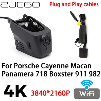 ZJCGO 4K 2160P Avto DVR Dash Cam Fotoaparat, Video Snemalnik Plug and Play za Porsche Cayenne Macan Panamera 718 Boxster 911 982