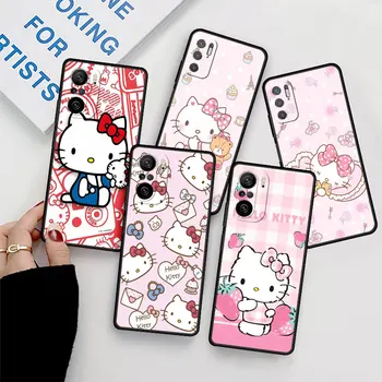 Hello Kitty Lovly Primeru Za Xiaomi Redmi Opomba 11 10 Pro 12 9 9 8 9C 9A K40 10C 8T 9T Silikonski Telefon Lupini