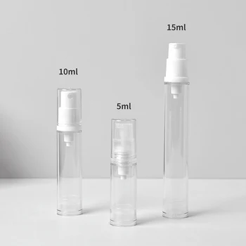 5ml 10 ml 15ml Vakuumske Spray Losjon Steklenico Potovalni Kozmetični Posodo Losjon Črpalka Steklenico Facial Cream Brezzračnim Steklenico za Nego Kože