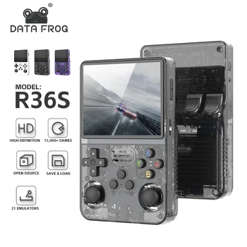 Podatki Žaba R36S Retro Ročni Video igralne Konzole Linux Sistema, 3,5-Palčni Zaslon IPS Prenosnih Pocket Video Predvajalnik R35S Plus