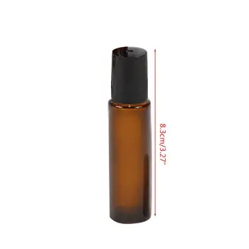 Eterično Olje Steklenice 10 ml Prazen Kozarec Amber Roll-On Prazno Posodo UV-Zaščito z Nerjavečega Jekla Padec Ladijskega prometa
