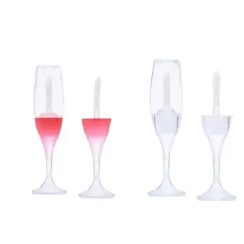 50pcs 100 kozarcev Mini Lip Gloss Cevi Plastične Embalaže ponovno napolniti Steklenico Elegantno Pregleden Prazno Kozmetični Ustnice Glazura Posoda