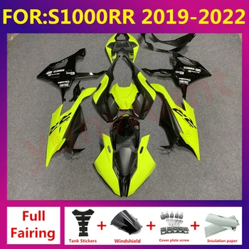 Motorno kolo fairings kompleti primerni Za bmw S1000RR S1000 RR s 1000 2019 2020 2021 2022 2023 2024 polno oklep kit telo rumena črna