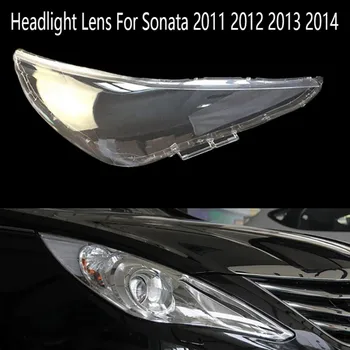 Utripajoči Smerniki Objektiv Vodja Svetlobe Žarnice Pokrov Prednji Avto Svetlobe Lupini za Hyundai Sonata 2011 2012 2013 2014