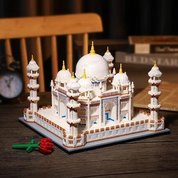 4036PCS Mikro Mini Bloki Taj Mahal Arhitekture Stavbe Igrača Znameniti Arhitekturi Model Komplet za Odrasle in Otroke Božično Darilo