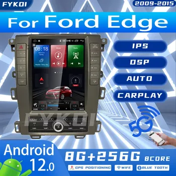 FYKOI avtoradio Za Ford Edge 2009-2015 Tesla Zaslon Avtomobilske Večpredstavnostna Carplay Android Auto Bluetooth 4G WIFI, GPS Navigacija