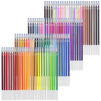 48 Barv 05mm Gel Črnila Pero Vložki Bleščice Neon Nastavite Obrti Risanje, Barvanje, Kolorit Knjige Darilo