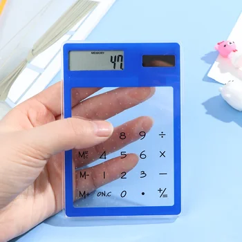 1Pc Prenosni Pregleden Risanka 8-Mestni Kalkulator Sončne Energije Mini Prenosni Kalkulator za Office Šolo Tiskovino