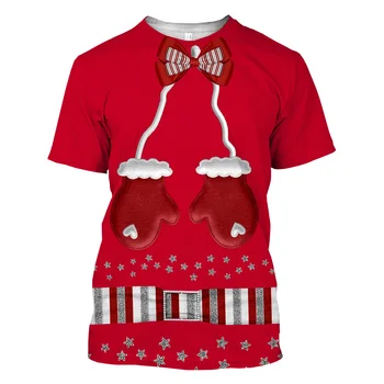 Nova Zasnova Unisex Vroče Prodaje 3d Božični T Shirt Digital Print Kul Moda Casual Moški/ženske Tshirt Božič Vrhovi
