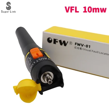 NOVA Vlakna, Optični VFL 10MW/10KM Vizualne Napake Lokator OFW vfl Cable Tester 10KM Obseg Red Light Pen VFL 10 mw Free shiping