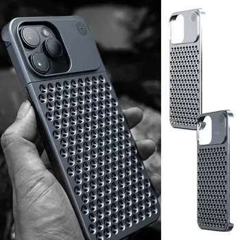 Aluminij Zlitine Primeru Telefon Za iPhone 15 15pro 15plus 15pro Max Kovinski Odvajanje Anti-padec Shockproof Kritje T8O5