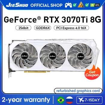 JIESHUO NVIDIA GeForce RTX 3070Ti 8GB Video Grafične Kartice 256BIT 6144 GDDR6X GPU PCI-E4.0 rtx3070ti 8g PC Desktop Igre Urad