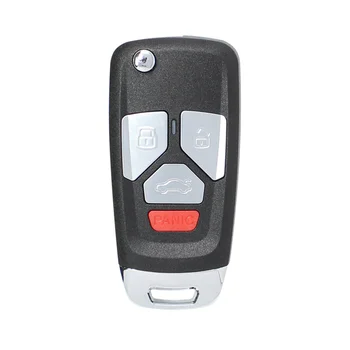Za Xhorse XNAU02EN Univerzalno Žice Daljinski Ključ Fob 4 Gumb za Audi Slog za VVDI Ključno Orodje