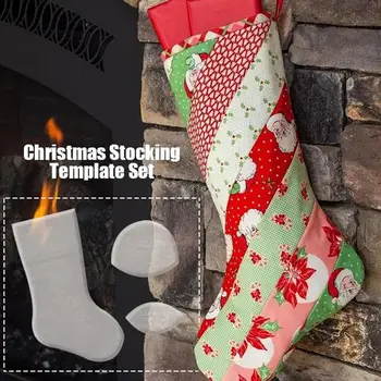 Božič Nogavice Predloge DIY Ravnilo Za Šivanje Božične Nogavice Mozaik Orodja Za Ročno Naselitve Božič Predlogo