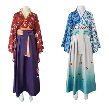Ženske Tradicionalni Japonski Kimono Anime EVA Asuka Ayanami Rei Cosplay Kostume Rdeče Obi Halloween Stranka Vlogo Igrajo Obleko