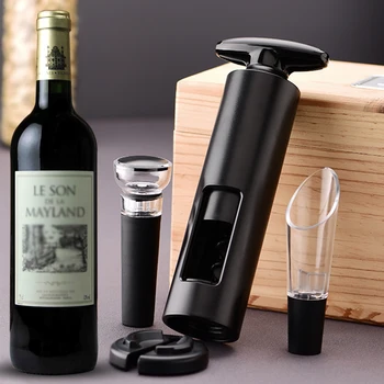 Električni Odpirač za Vino za ponovno Polnjenje vakuumske vino sveže-vodenje plug Pourer Decanter Prenosni Filter komplet za Rezalnik Folije, Kuhinjo, Bar
