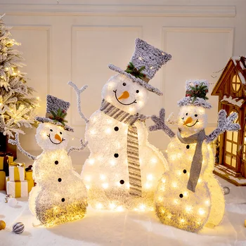 Novo Leto Led Santa Claus Snežaka Elk Božični Okraski Za Dom, Okraski Za Božično Drevo Okraski Božič Dom Odlikovanja