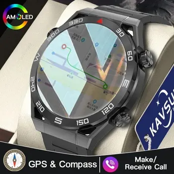 2024 Nove GPS Športni Pametno Gledati Moške AMOLED Full HD Zaslon na Dotik IP68 Vodotesen NFC Kompas Bluetooth Klic EKG+PPG Pametne Ure