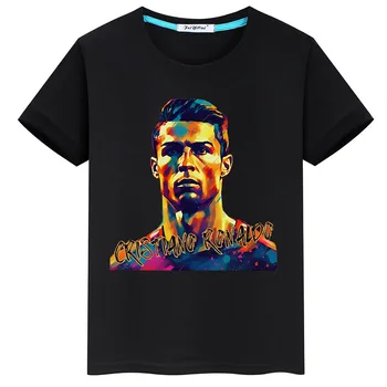 Ronaldo avatar tiskanja otrok kratki rokavi T-shirt priložnostne otroška oblačila fantje poletje vrhovi