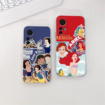 Disney Princesa Telefon Primeru Pregleden Za Xiaomi 13 12 10 11 11T Poco F3 M4 Redmi K40 K30 10X 9T Note10 11 10 9 8 Pro Lite