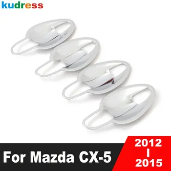 Za Mazda CX-5 CX5 2012 2013 2014 2015 Chrome Avto Zunanje Strani Vrat Ročaj Skledo Pokal Kritje Trim Modeliranje Prekrivni Dodatki
