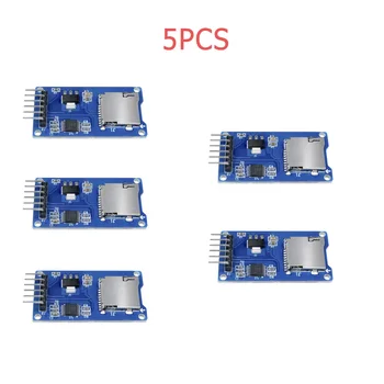 5PCS 1PCS Za Micro SD kartico mini TF card reader modula SPI vmesnik z ravni pretvornik s čipom za arduino