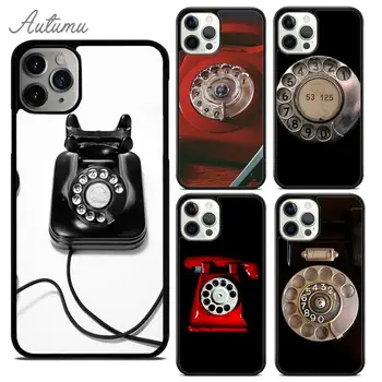 Smešno Retro Vintage telefon Telefon Primeru za iPhone 15 SE2020 11 12 13 14 Pro Max mini XR XS 6 7 8 Plus coque Fundas Lupini