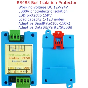 150KBPS Prilagodljivi BaudRate/DataBit/Pariteta/StopBit 3KV RS485 Aktivno Izolator Signal Repetitorja Booster Ojačevalnik Modul