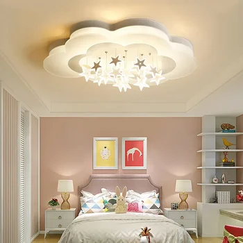 Preprost sodobna stropna svetilka, spalnico, ustvarjalne osebnosti oblak razsvetljavo fant dekle otroci soba WF101909