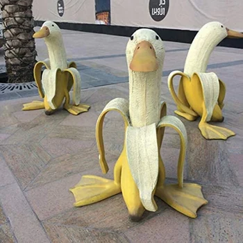 Banana Raca Kiparstvo Vrt Vrt Art Dekor Posodobitev Domov Izdelki Za Hišne Živali Trajni Gospodinjski Izdelki Banana Raca Vrt, Neoluščeni