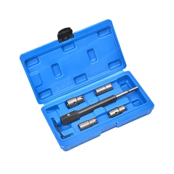 5 Kos Surove Nafte Injektor Sedež Rezalnik Odstranjevalec Removal Tool Kit za Delphi, Bosch, BMW Merc CRD PSA Ford, Fiat, Peugeot