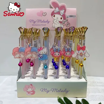 Sanrio 36pcs Mehanske Svinčnik Kawaii Hello Kitty Kuromi Študent Pisanje Orodja Ljubek Obesek Podpis Peresa, Pisalne Darila