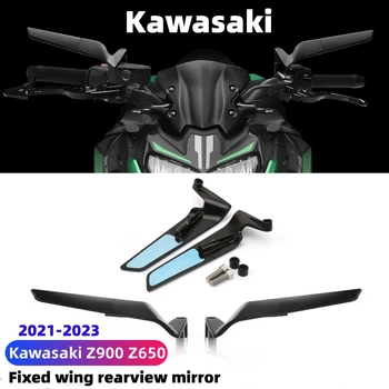 Vse Nove Motorno Kolo Fiksno Krilo Rearview Mirror Nastavljiv Dodatek Je Primeren Za Kawasaki Z900 650 2021-2023