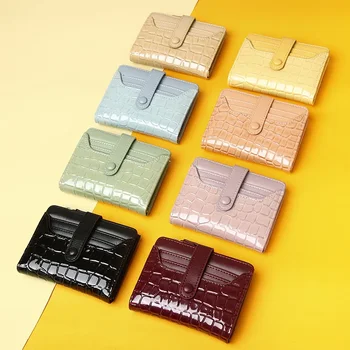 Korejska Različica Ženske Denarnice Kratek Multi Card Vrečko Tanke Sponke Banka Imetnik Kreditne Kartice Multi Funkcionalne Denarnica Barva Denarnice